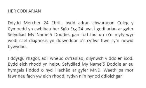 Photo post from @CymoeddSport.