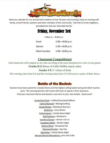 Photo post from Clark Elementary School.