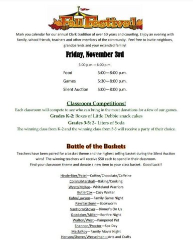 Photo post from Clark Elementary School.