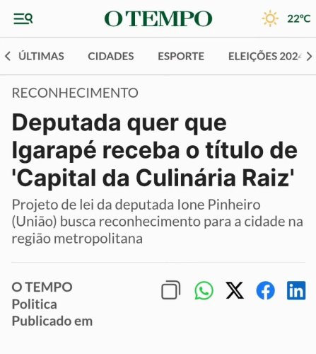 Photo post from prefeituradeigarape.