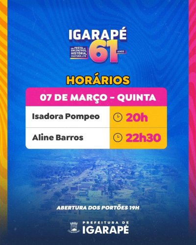 Photo post from prefeituradeigarape.