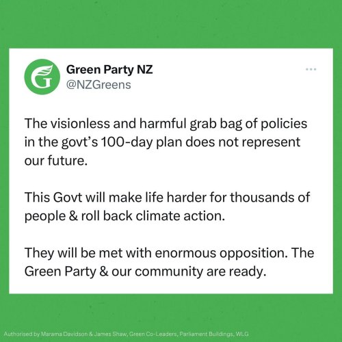 Photo post from nzgreenparty.