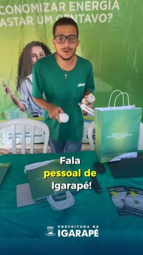 Video post from prefeituradeigarape.