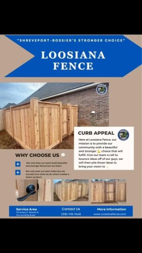 Video post from loosianafenceandpatios.