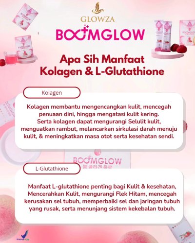 manfaat l glutathione L-Glutathione, antioksidan super yang bikin kulitmu auto bersinar! 🌟 Dari  begitu banyak manfaat dari L-Glutathione, kamu bisa banget dapetin dari  satu sachet LunaBloom yang sudah mengandung 300mg L-Glutathione premium  dari Jepang. LunaBloom