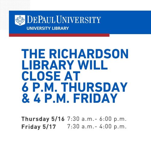 Photo post from depaul_library.