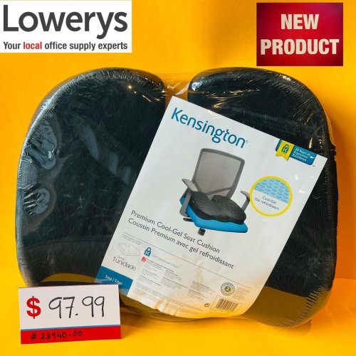 Kensington Premium Cool Gel Seat Cushion Seat cushion black