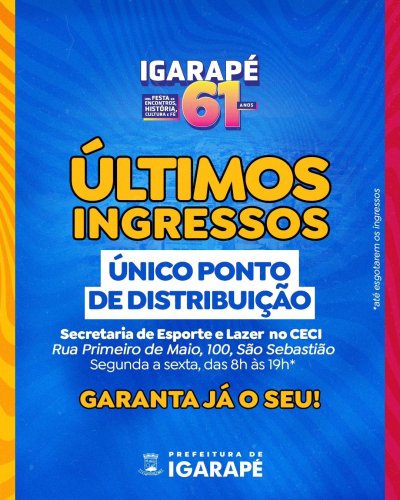 Photo post from prefeituradeigarape.