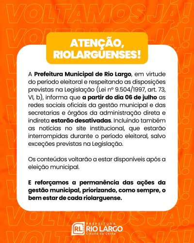 Photo post from prefeiturariolargo.