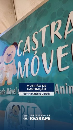 Video post from prefeituradeigarape.