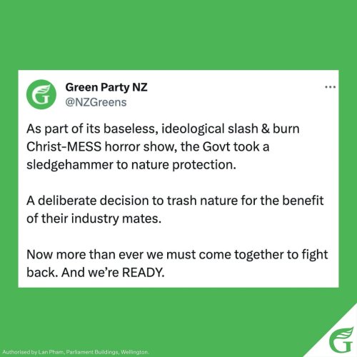 Photo post from nzgreenparty.