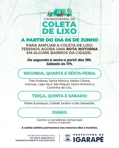 Photo post from prefeituradeigarape.