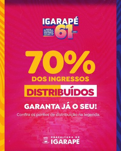 Photo post from prefeituradeigarape.