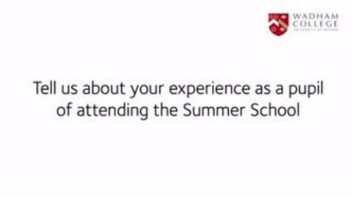 Video post from wadhamoxford.
