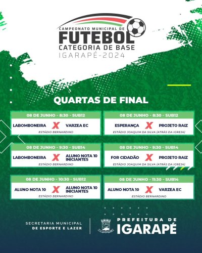 Photo post from prefeituradeigarape.