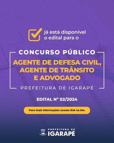 Photo post from prefeituradeigarape.