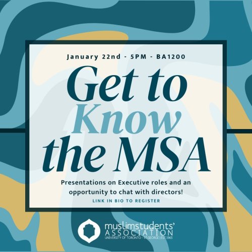 Photo post from uoftmsa.