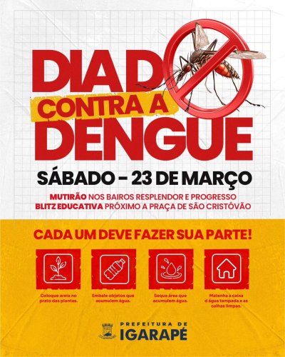 Photo post from prefeituradeigarape.