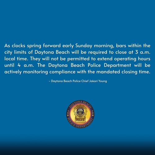 Photo post from daytonabeachpolice.