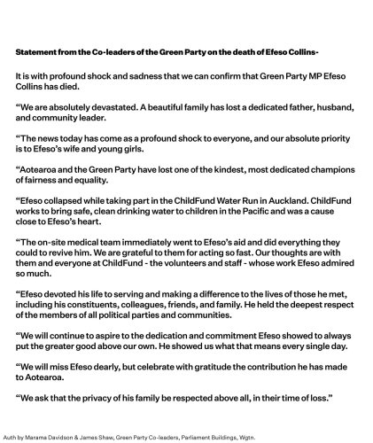 Photo post from nzgreenparty.