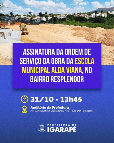Photo post from prefeituradeigarape.