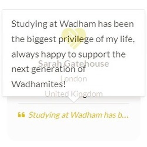 Photo post from wadhamoxford.