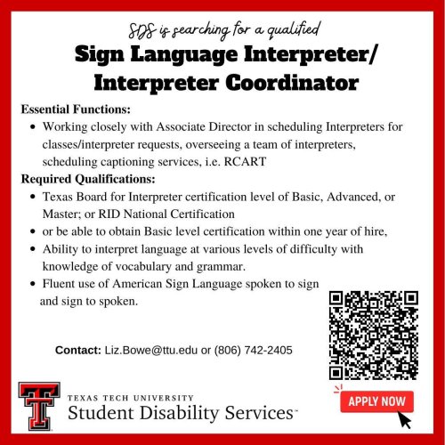 Photo post from ttu_sds.