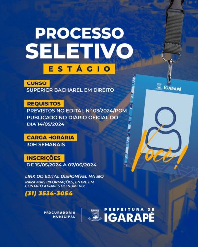 Photo post from prefeituradeigarape.