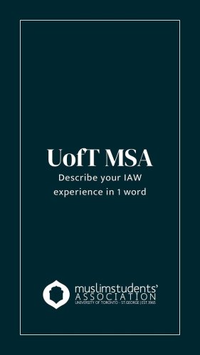 Video post from uoftmsa.
