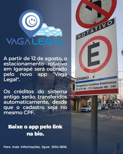Photo post from prefeituradeigarape.