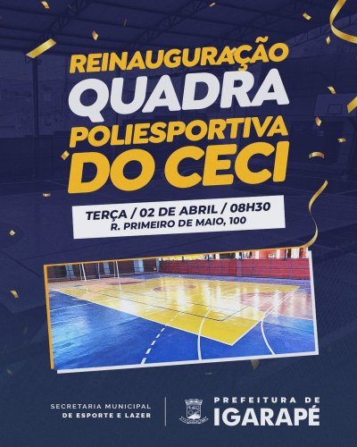 Photo post from prefeituradeigarape.