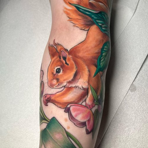 Jay Blackwell Tattoo - Neotraditional squirrel for Jodie 🐿 | Facebook