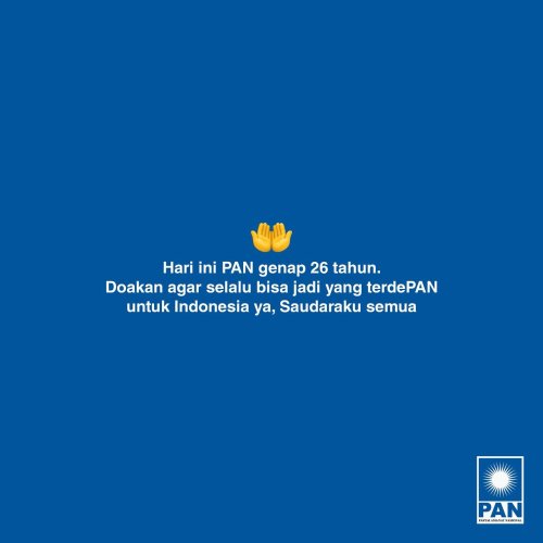 Photo post from amanatnasional.