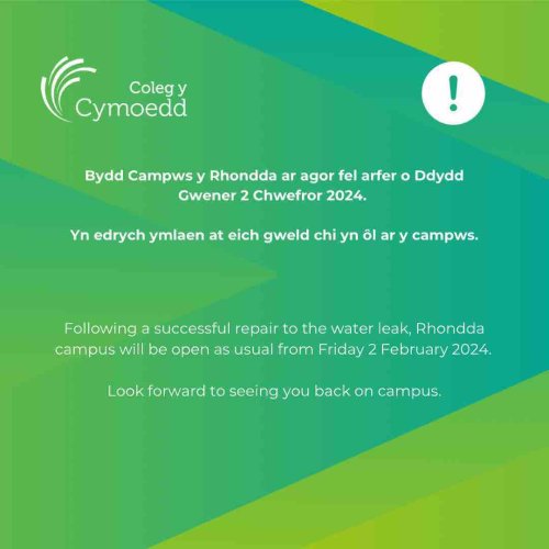 Photo post from colegycymoedd.