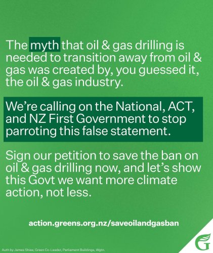 Photo post from nzgreenparty.