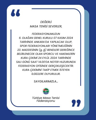 Photo post from turkiyemasatenisifederasyonu.