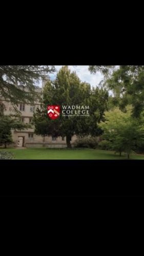 Video post from wadhamoxford.