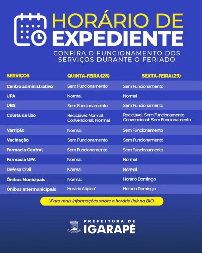 Photo post from prefeituradeigarape.