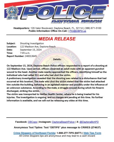 Photo post from daytonabeachpolice.