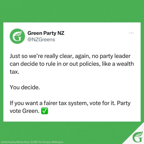 Photo post from nzgreenparty.