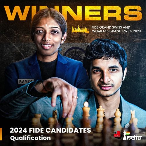 In Chess, R Vaishali and Vidit Gujrathi win FIDE Grand Swiss Women's and  Open titles in