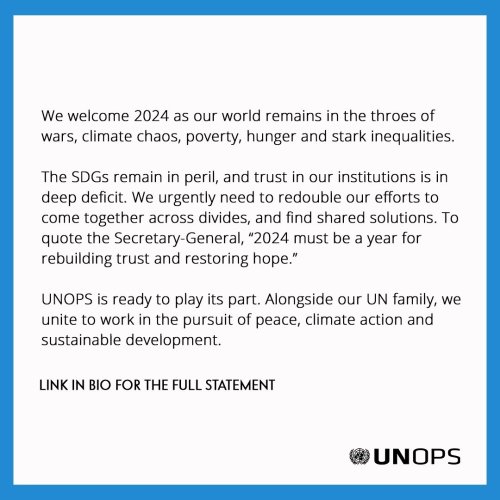 Photo post from unops_official.