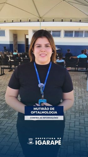 Video post from prefeituradeigarape.