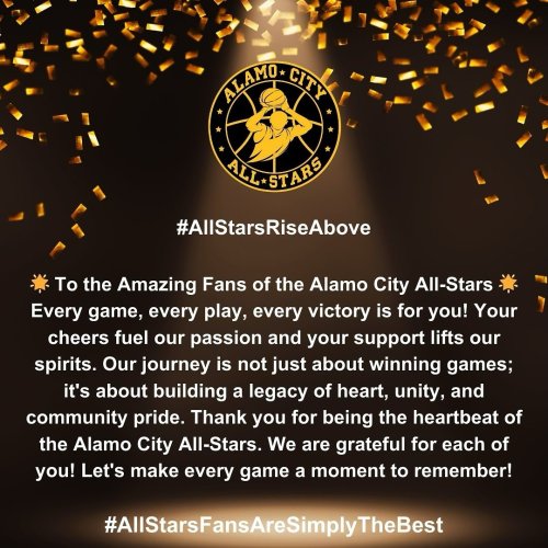 Photo post from thealamocityallstars.