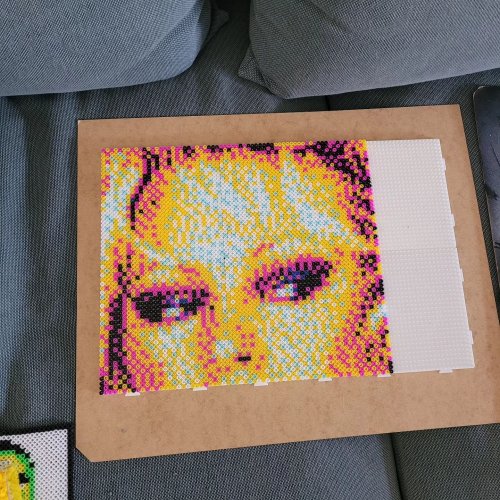 Gilligan's online Island perler bead portrait