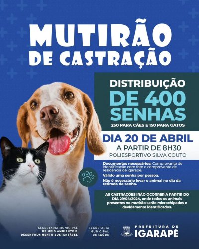 Carousel post from prefeituradeigarape.