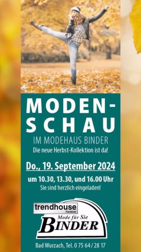 Video post from modehausbinder.
