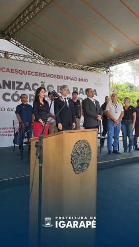 Video post from prefeituradeigarape.