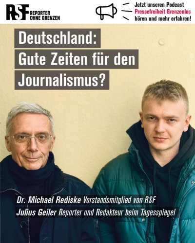 Photo post from Reporter ohne Grenzen Deutschland.