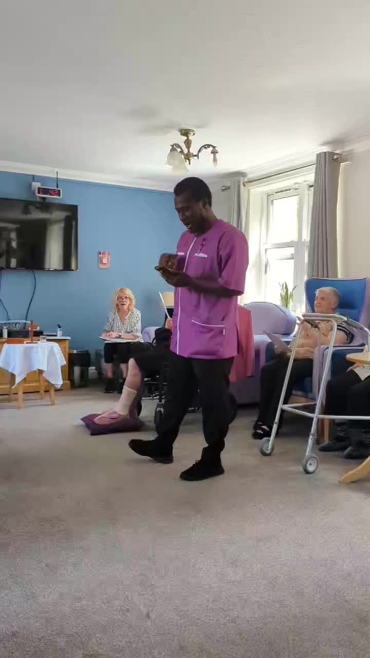 Video post from Ventress Hall care home.